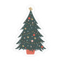 sticker kerstboom figuur