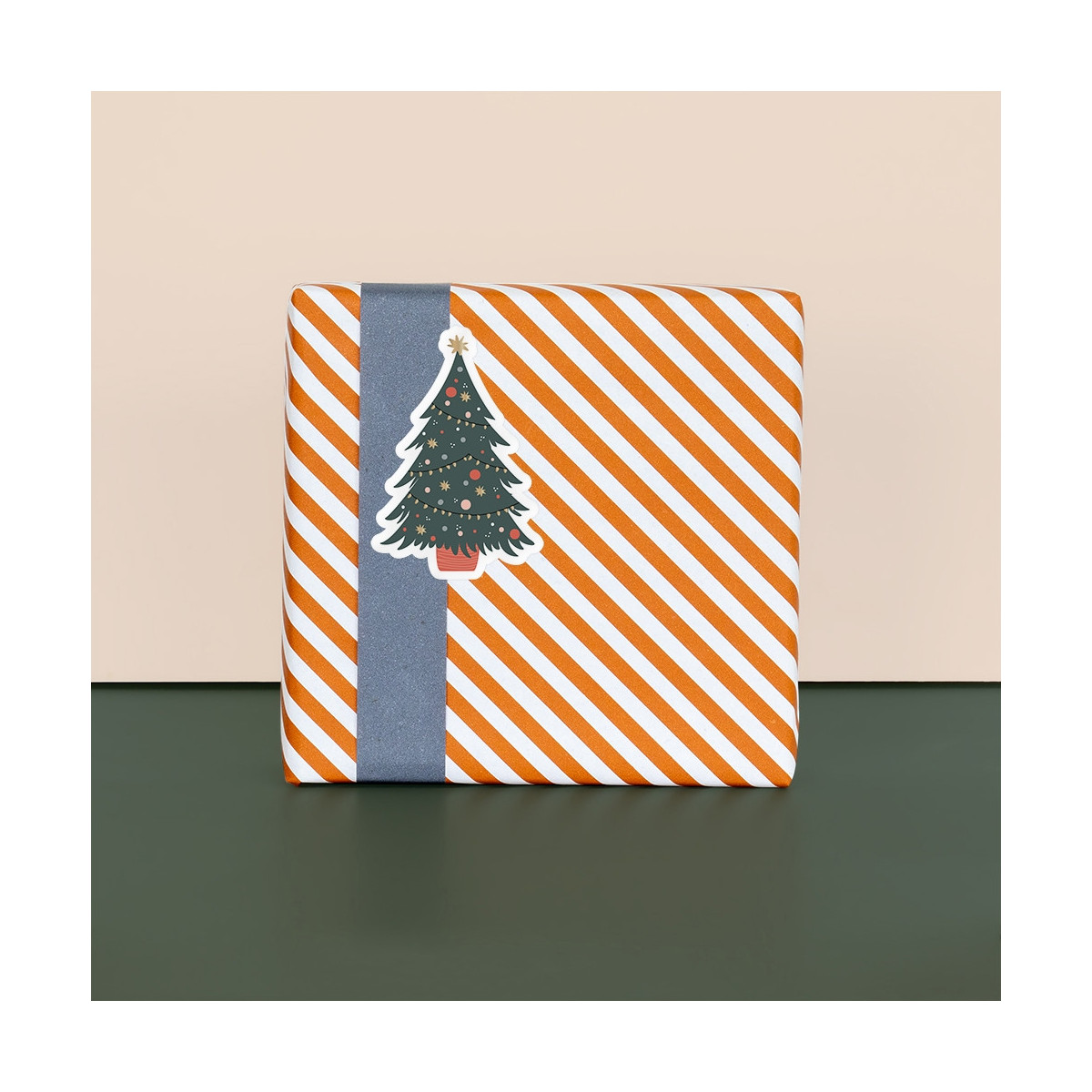 sticker kerstboom figuur