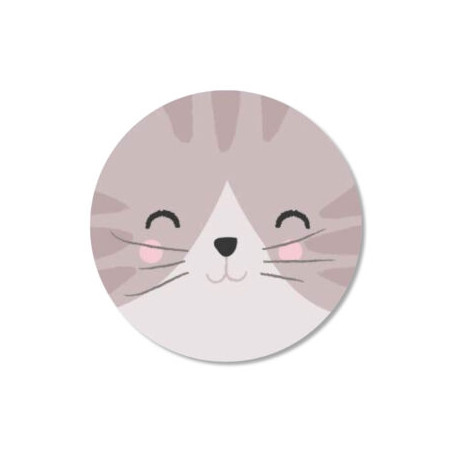 sticker poes gezicht