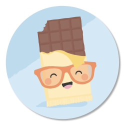 sticker chocoladereep