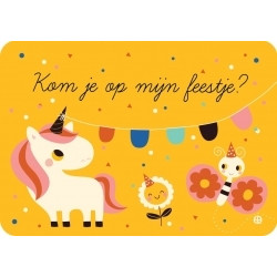 uitnodiging unicorn set