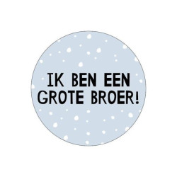 sticker grote broer blauw