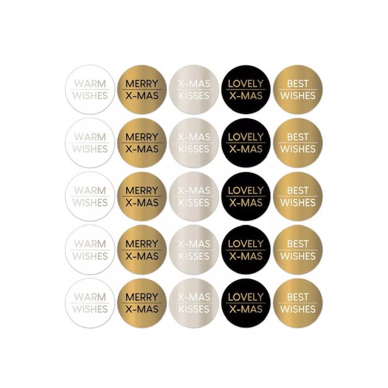 stickermix kerstwensen chique