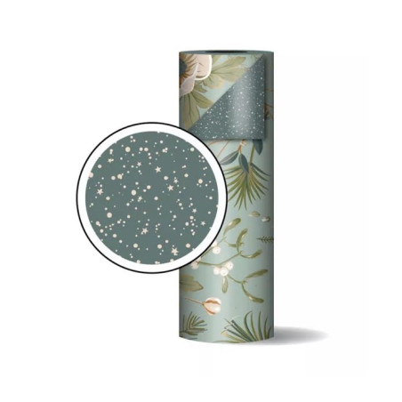 kerst kadopapier vintage groen