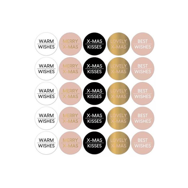 sticker kerstwens warm