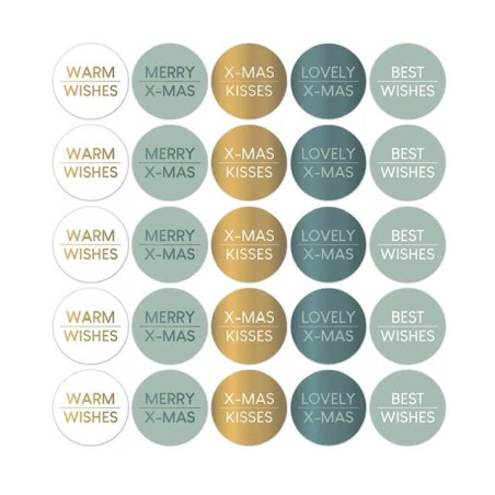 kerst stickermix cool