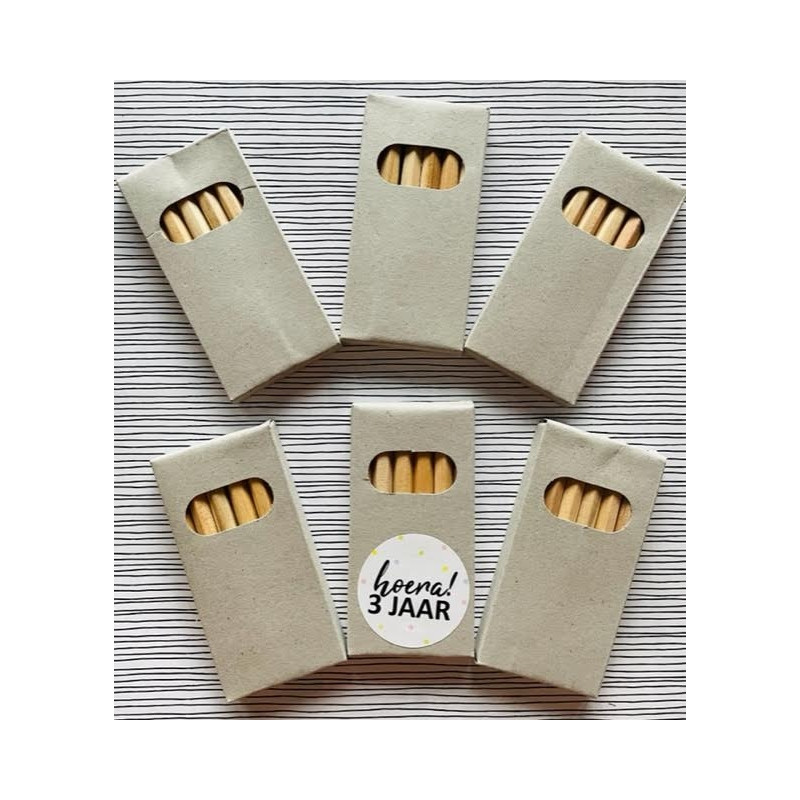doosje kraft potloodjes