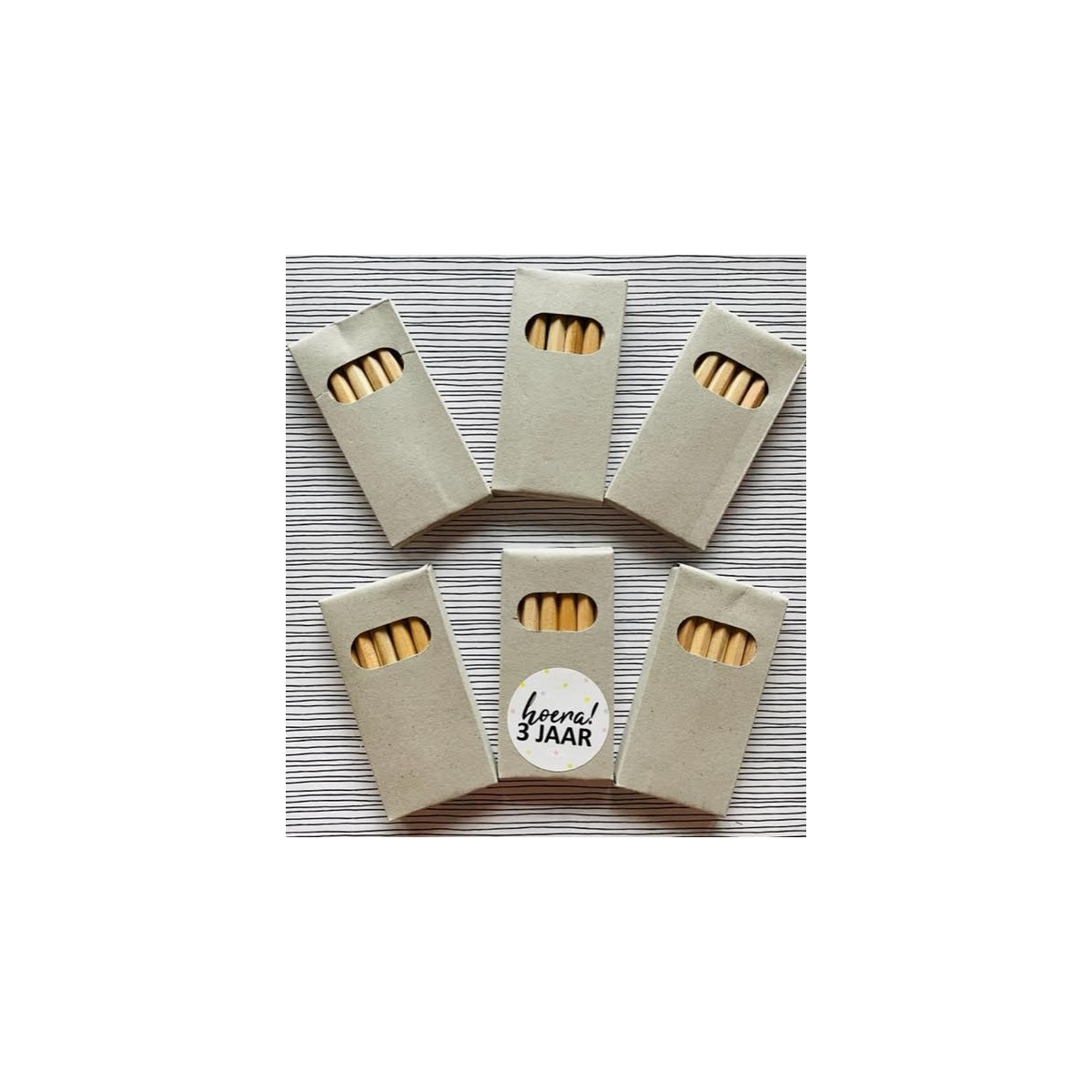 doosje kraft potloodjes