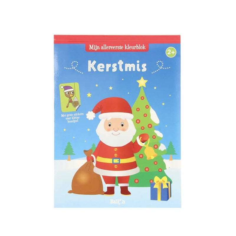 eerste kleurblok kerstmis