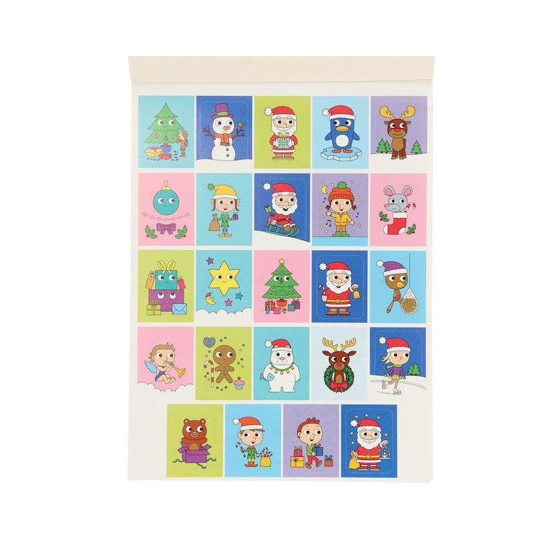 eerste kleurblok kerstmis