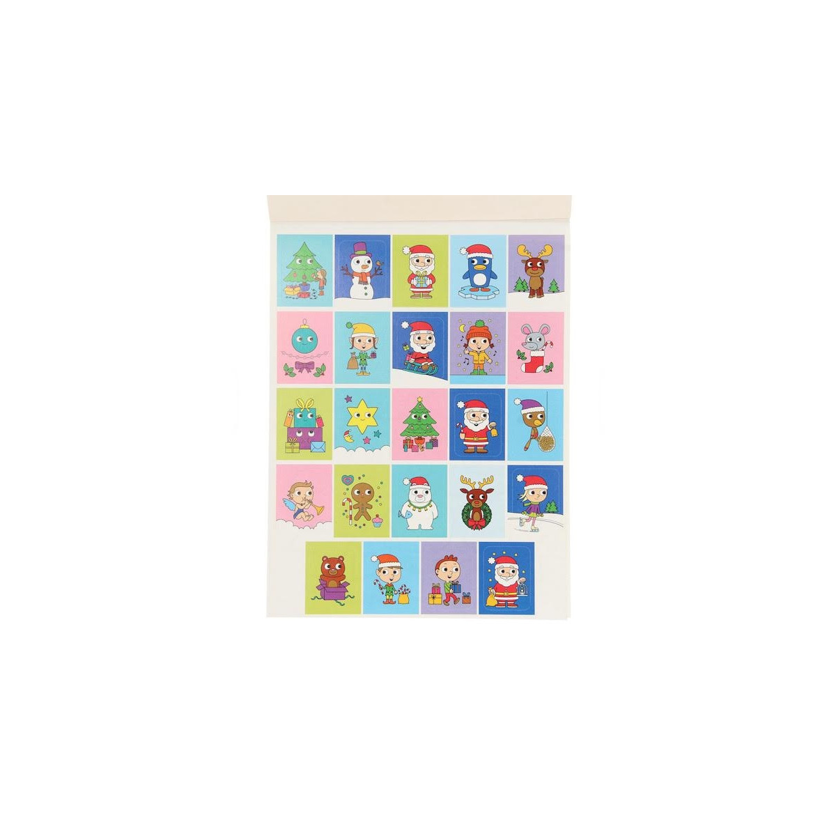 eerste kleurblok kerstmis