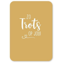 kaart zo trots op jou