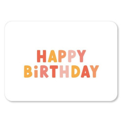 kaart happy birthday kleur