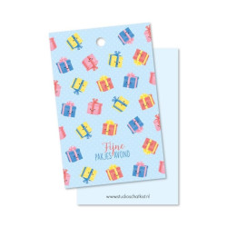 kadolabel fijne pakjesavond