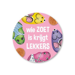 sticker zoet lekkers