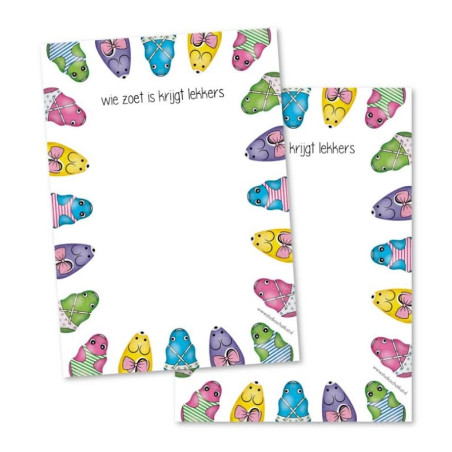 notitieblokje zoet lekkers