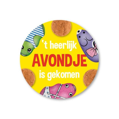 sinterklaas sticker heerlijk avondje