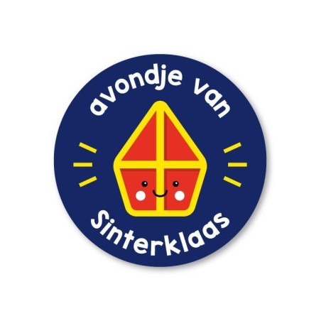sticker avondje sinterklaas