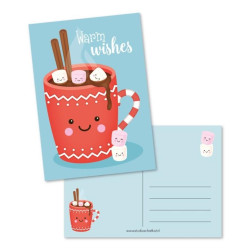 kerstkaart warm wishes