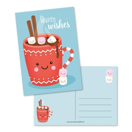 kerstkaart warm wishes