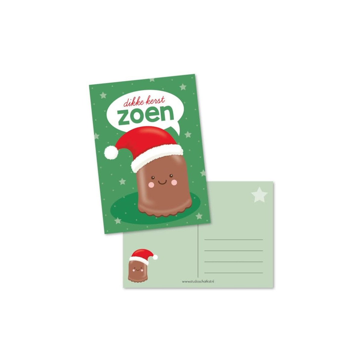 kerstkaart kerstzoen