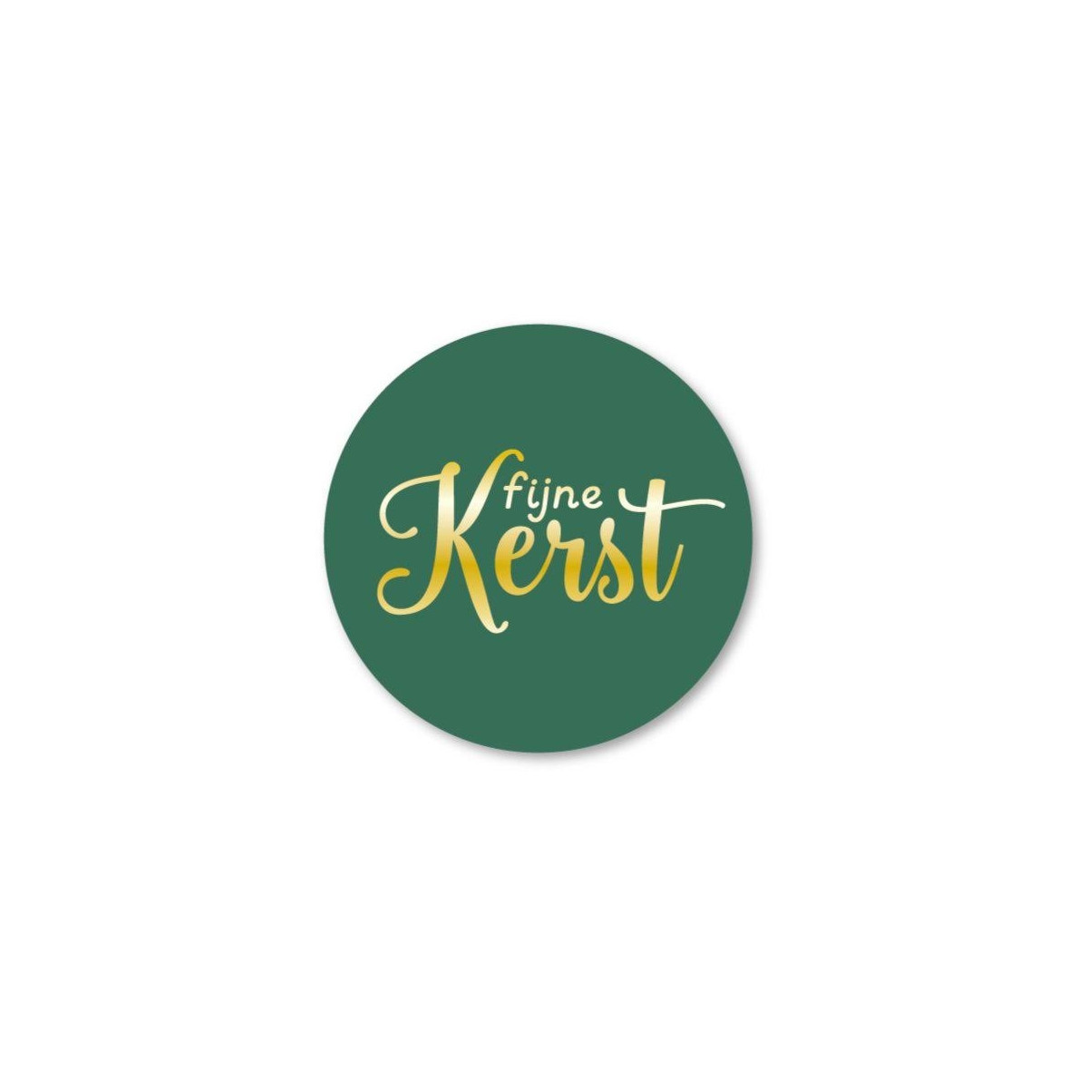 sticker fijne kerst groen