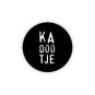 sticker kadootje zwart wit