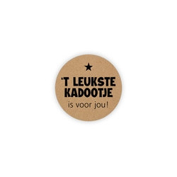 sticker kraft leukste kadootje