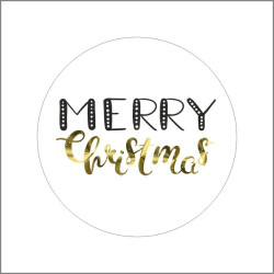 Sticker merry christmas