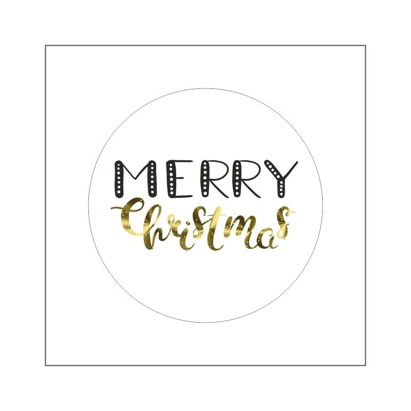 Sticker merry christmas