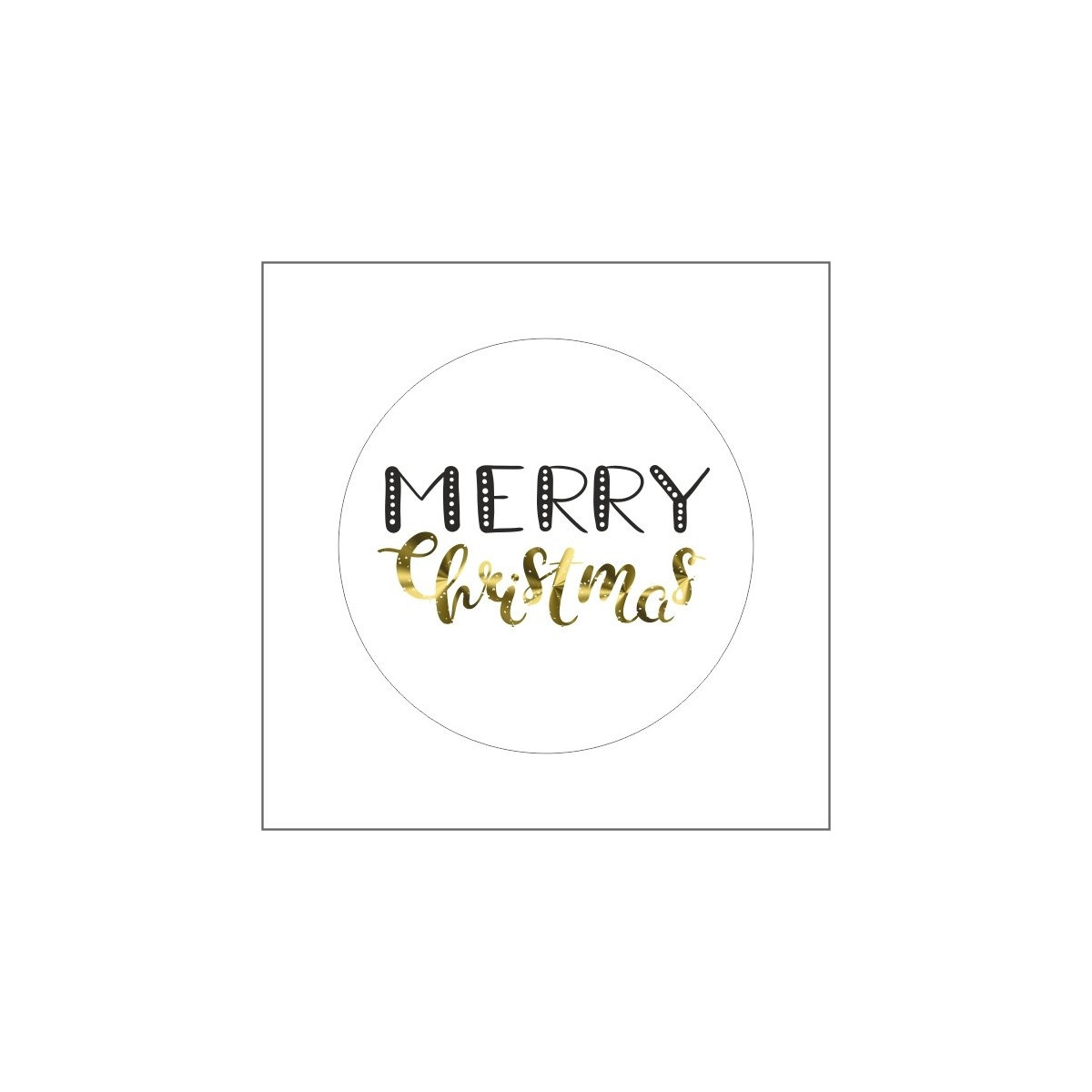 Sticker merry christmas