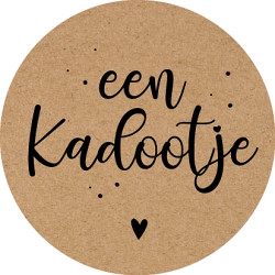 sticker kraft kadootje