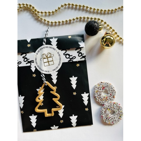 sticker not open christmas