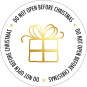 sticker not open christmas