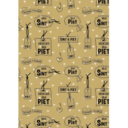 sinterklaas kadopapier kraft groetjes