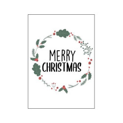 kaart merry christmas blossom