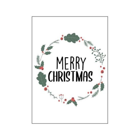 kaart merry christmas blossom