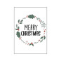 kaart merry christmas blossom