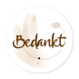 sticker bedankt nature