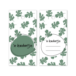 kadolabel herfst kadootje groen