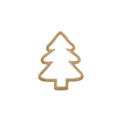 houten kerstboom goud