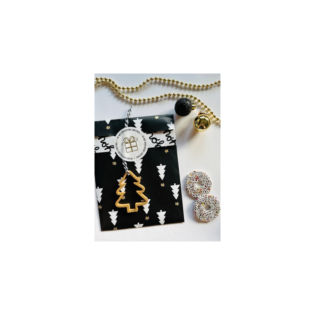 houten kerstboom goud