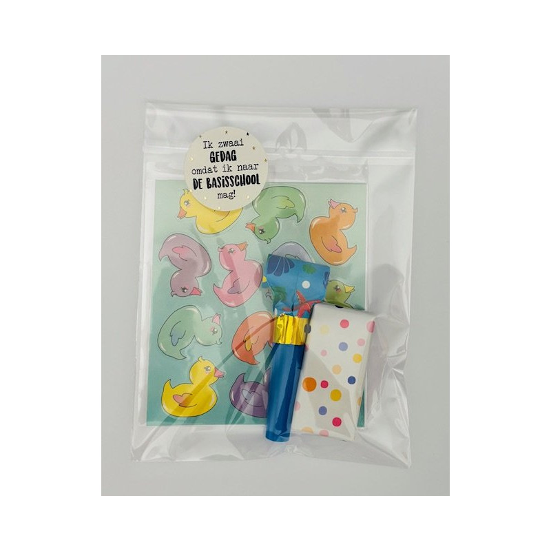 traktatie eendje stickers