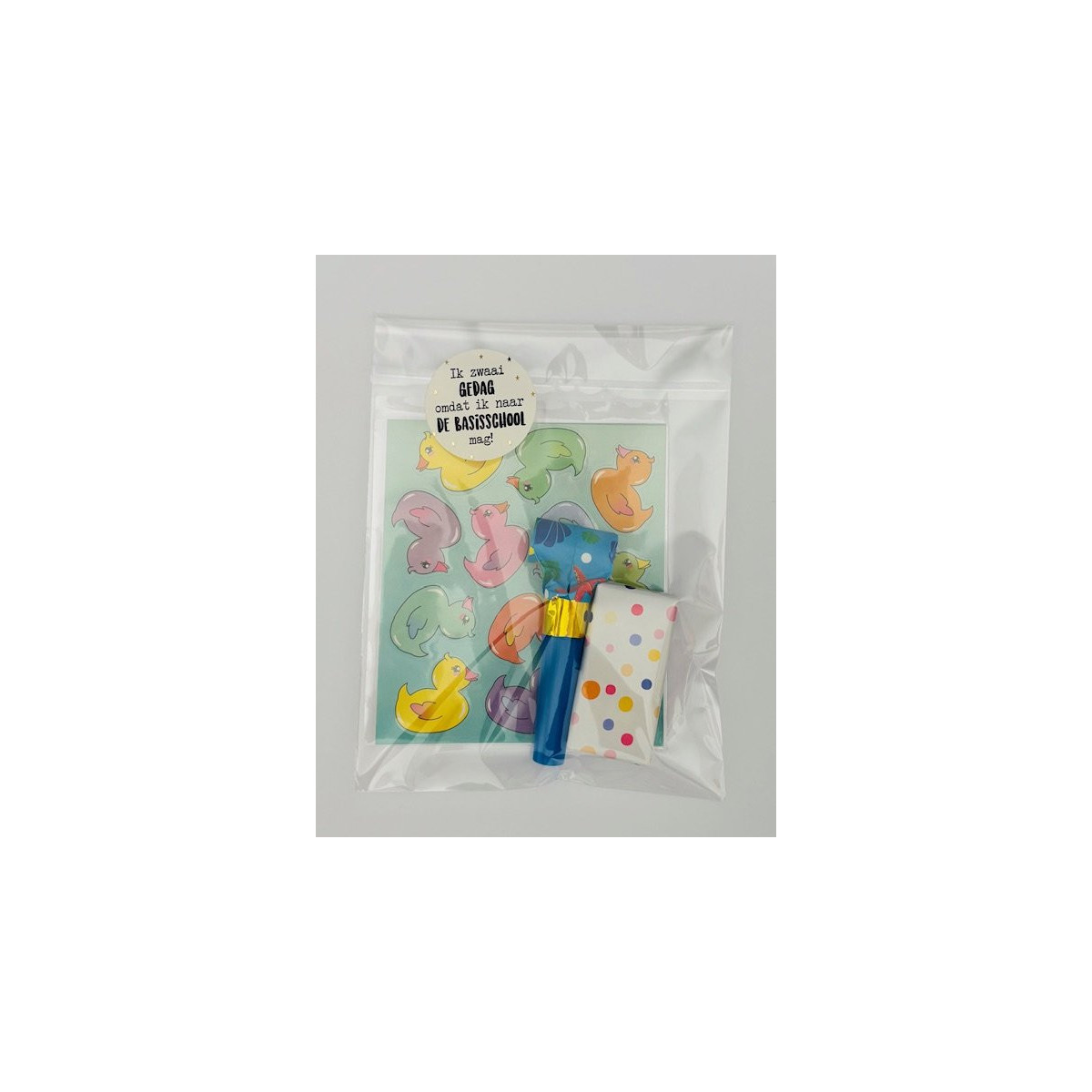 traktatie eendje stickers