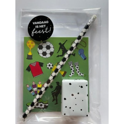 traktatie voetbal stickers