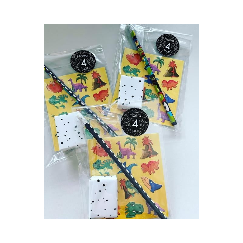 dino traktatie stickers