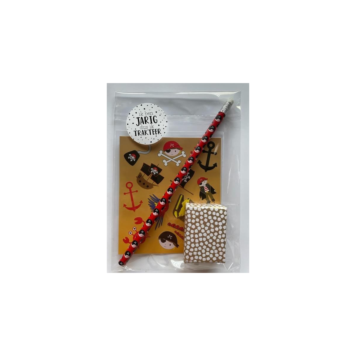 piraat traktatie stickers