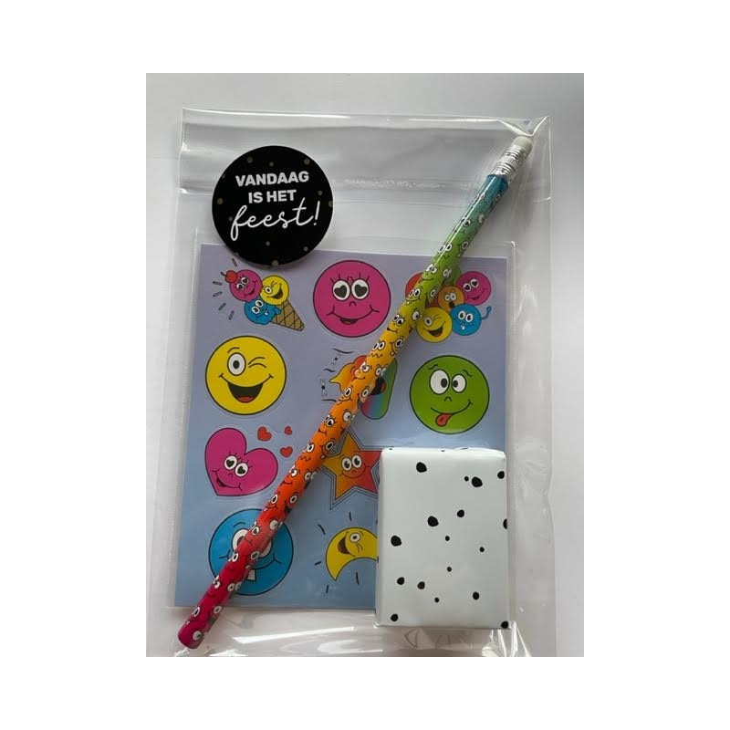 traktatie smiley stickers