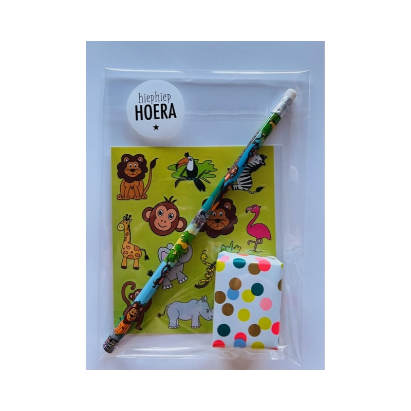 jungle traktatie stickers