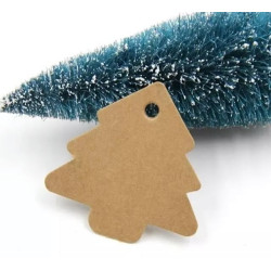 label kerstboom kraft